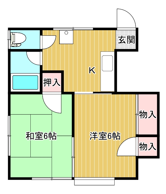 コーポ遠山の間取り