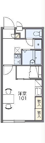 レオパレスリバーサイドの間取り