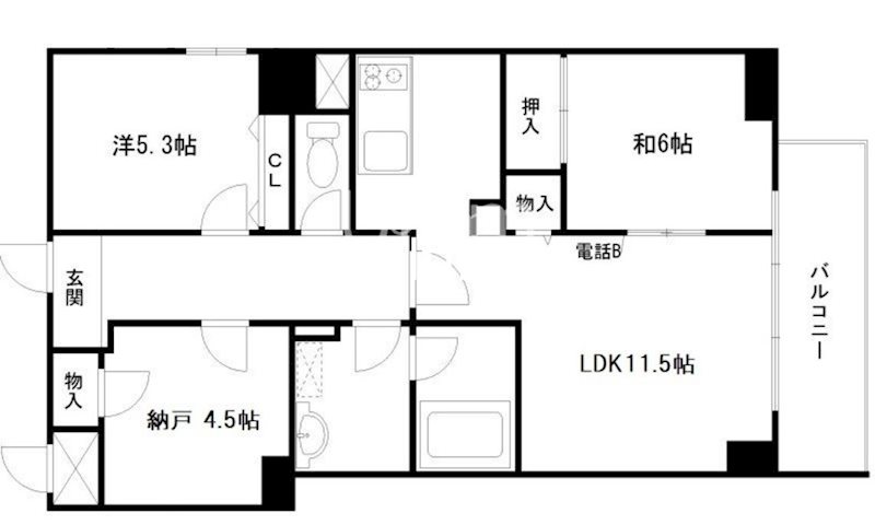 パインフィールド吉祥院の間取り