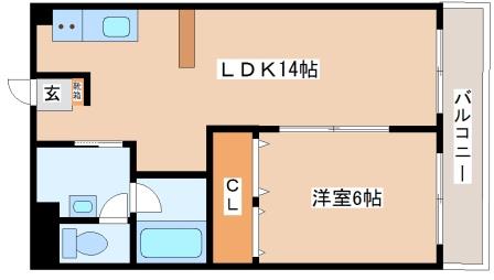 プラザ学園南の間取り