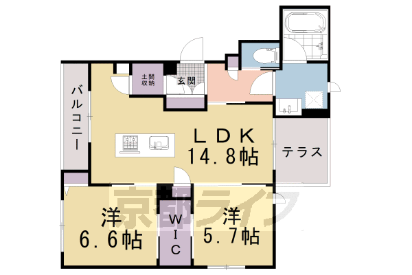 シャーメゾン高徳寺Iの間取り