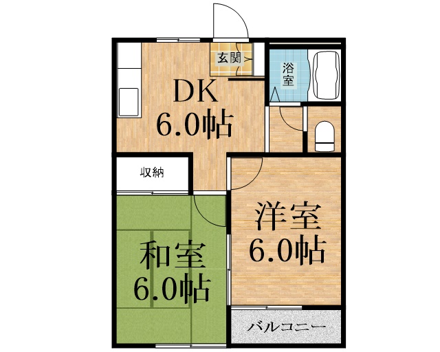 千葉市緑区椎名崎町のアパートの間取り