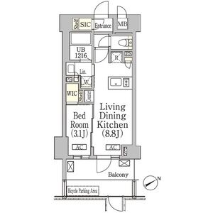 新宿区高田馬場のマンションの間取り