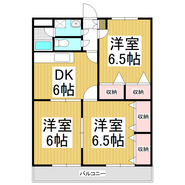 【アンソレイユの間取り】