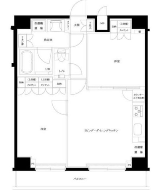 【板橋区徳丸のマンションの間取り】