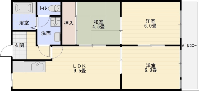 パールハイツ高木の間取り