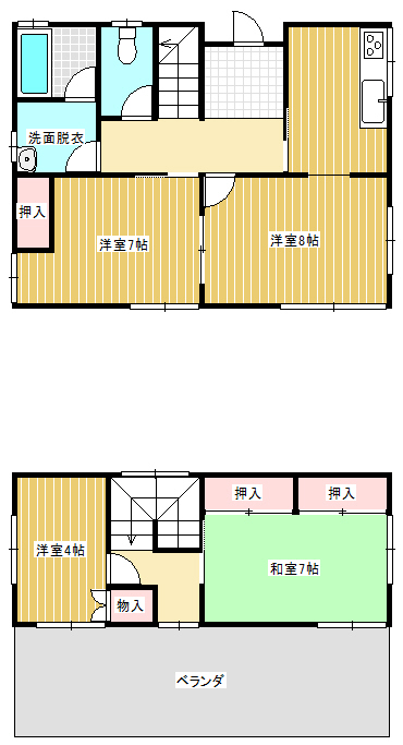 【末野貸家の間取り】