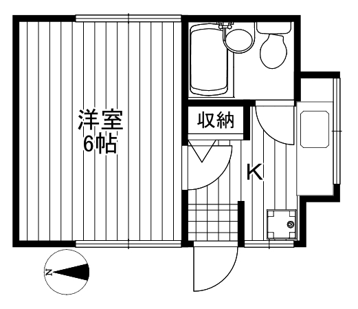 世田谷区北沢のアパートの間取り