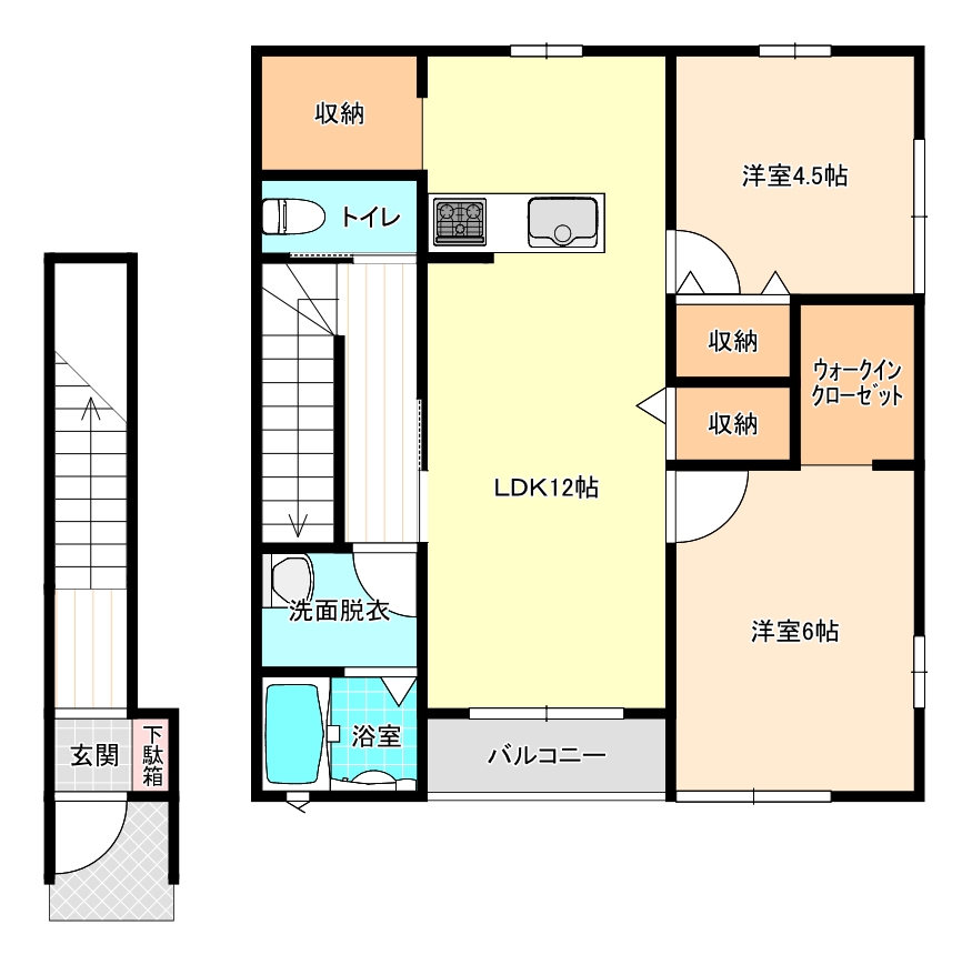 フォフォテラスBの間取り