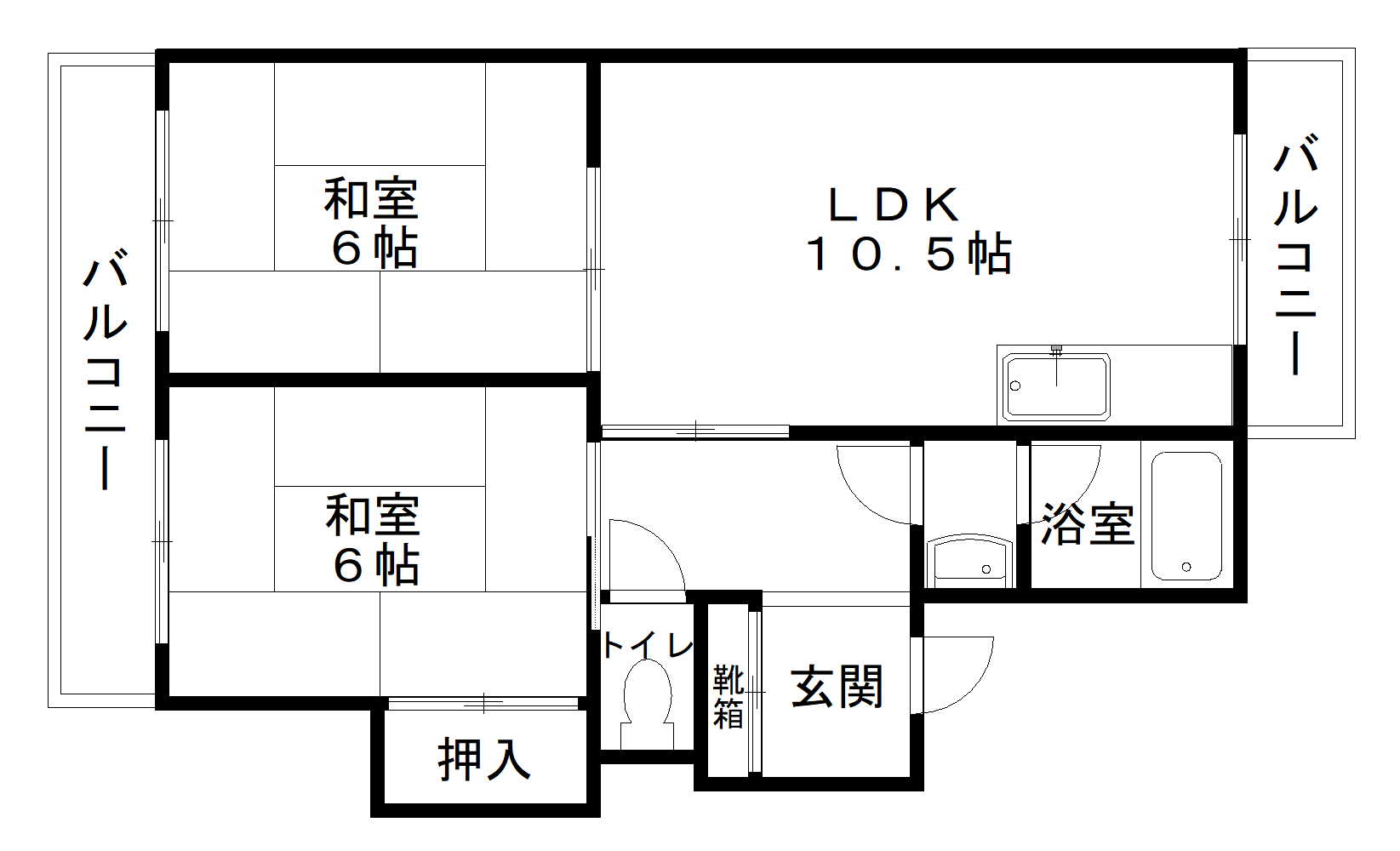 清友マンションの間取り