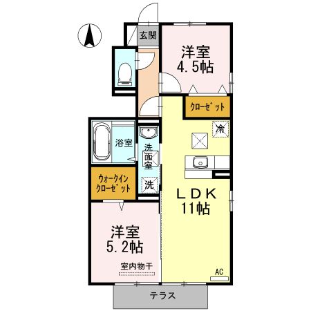 セジュールリアンIIの間取り