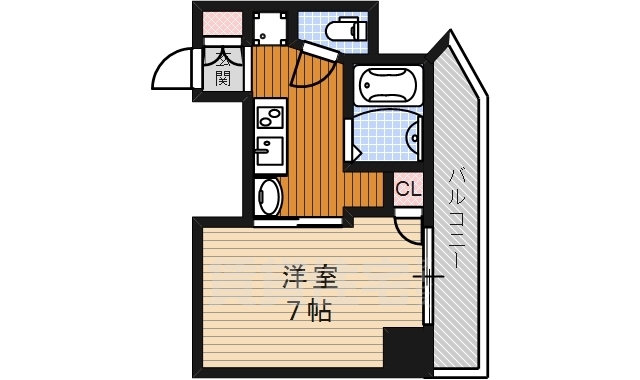 名古屋市千種区千種のマンションの間取り