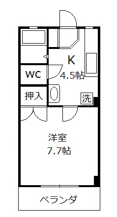 島野ハイツの間取り