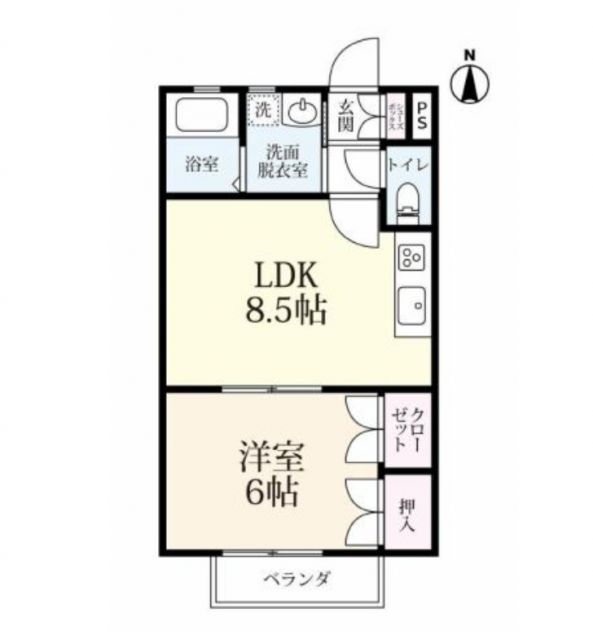 ロッジ久保田Ｂ棟の間取り