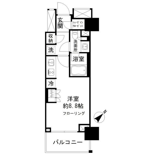 パークリュクス日本橋大伝馬町の間取り