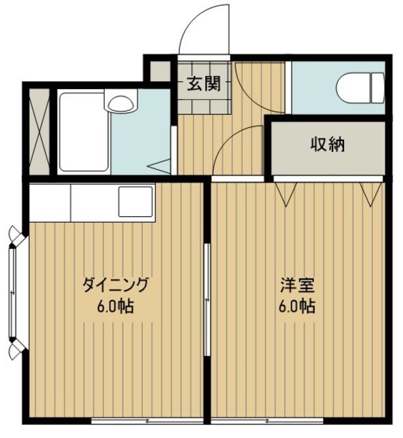 狭山市富士見のアパートの間取り