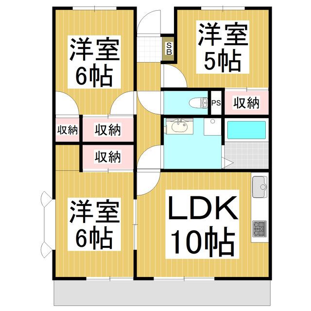 ビューヒルズ上松の間取り