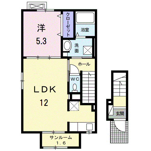 奥州市江刺愛宕字梁川新築の間取り