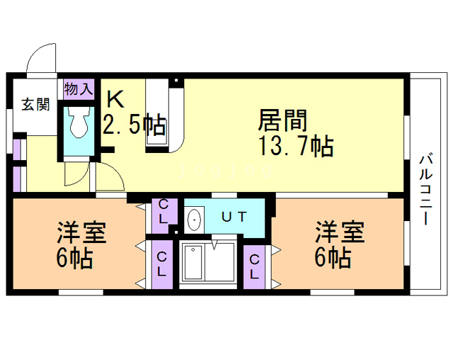 エクセルI番館の間取り