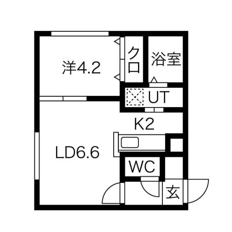 サクラブール澄川の間取り