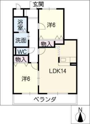 メゾン花水木の間取り