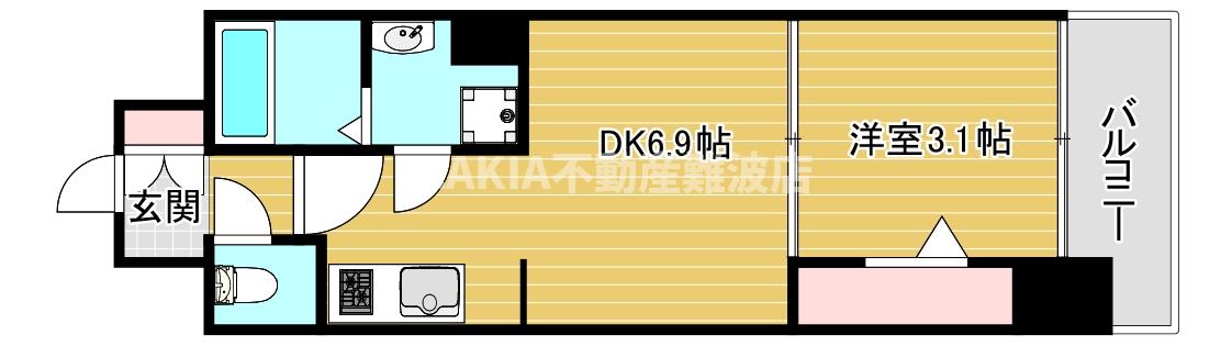 ミラージュパレス難波クルヴァの間取り