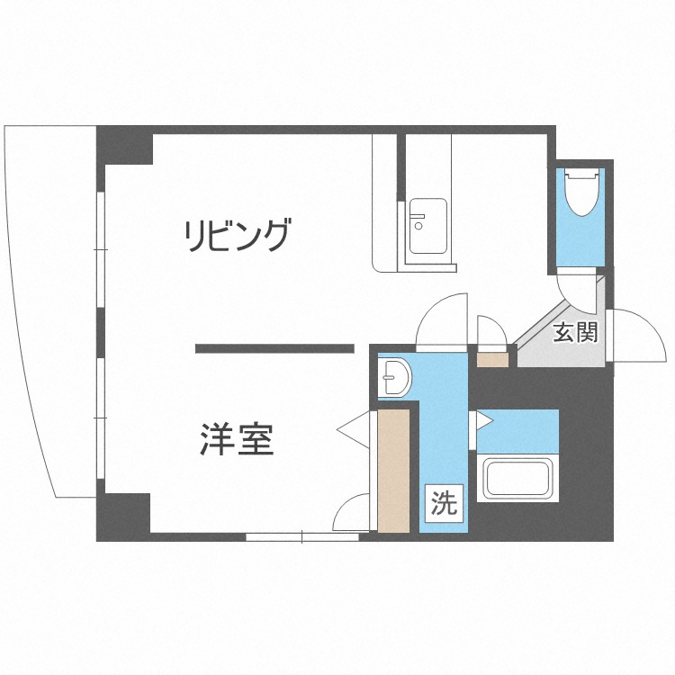 【ブレッシング札幌中央の間取り】