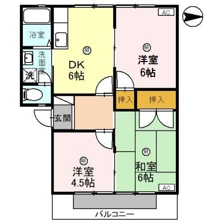 シャーメゾン下津の間取り