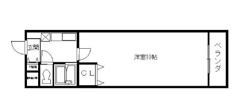 八尾市東本町のマンションの間取り