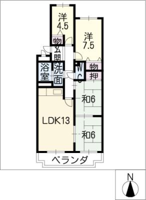 グランドハイツ原の間取り