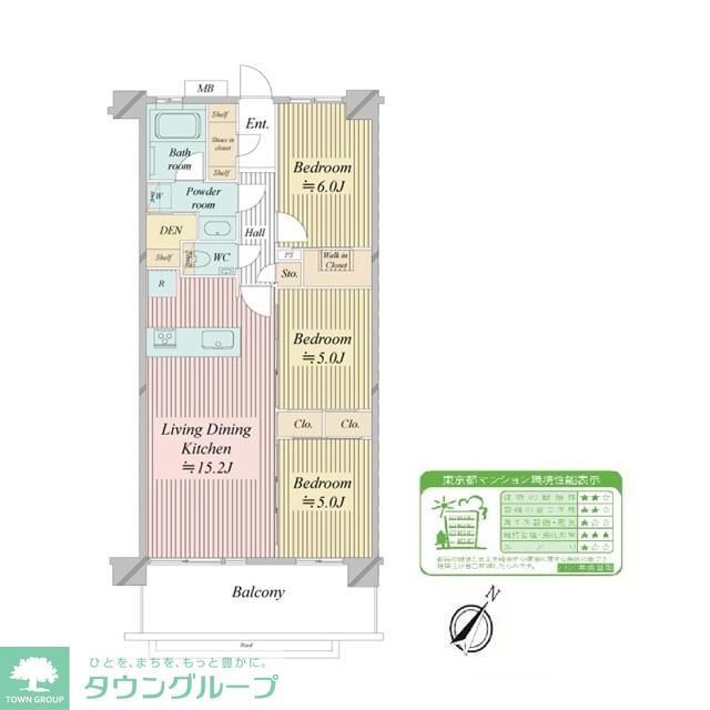 Ｎ－ｓｔａｇｅ船堀の間取り