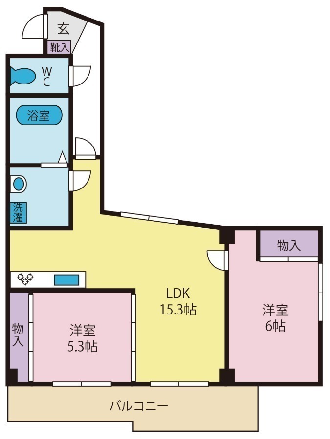 ラルゴ住吉の間取り