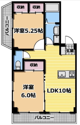 北区神谷のマンションの間取り