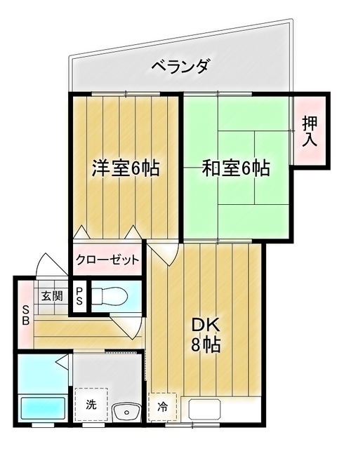 カーサ西亀の間取り