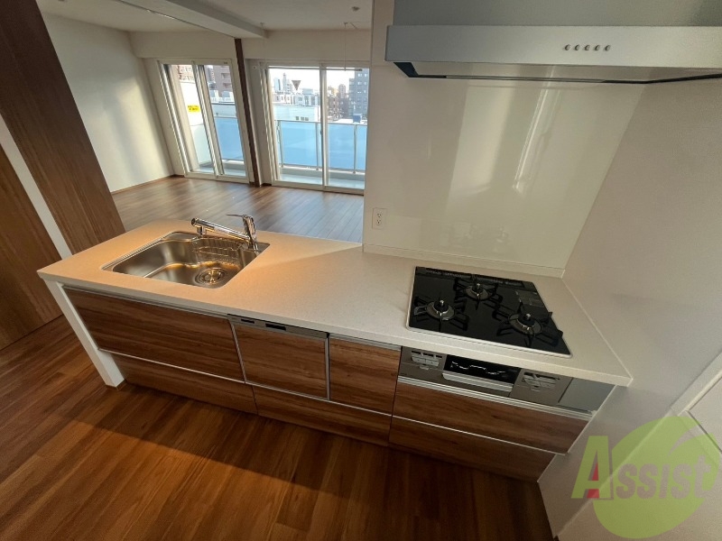 キッチン　システムキッチンなので、すぐお料理に使えます！