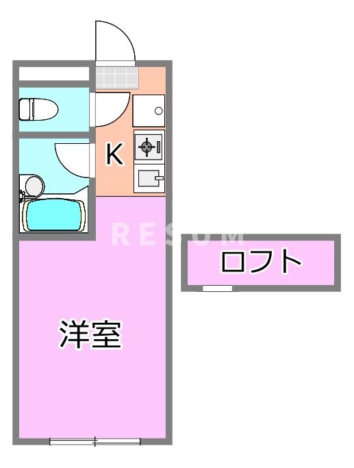 千葉市中央区松波のマンションの間取り