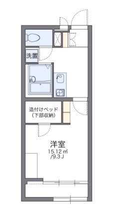 【飯能市大字双柳のアパートの間取り】