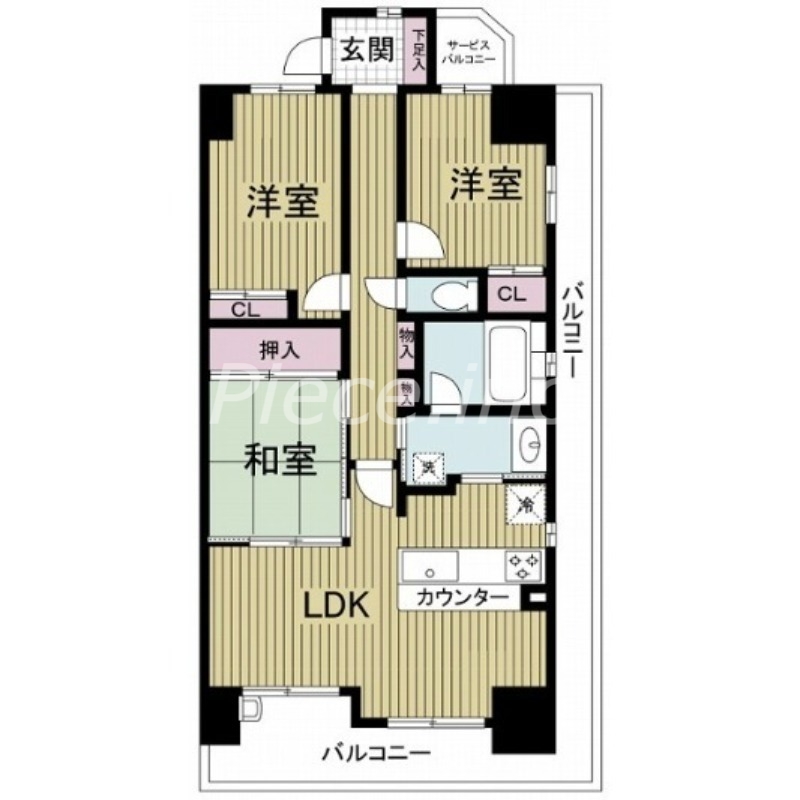 レジディア都島2の間取り