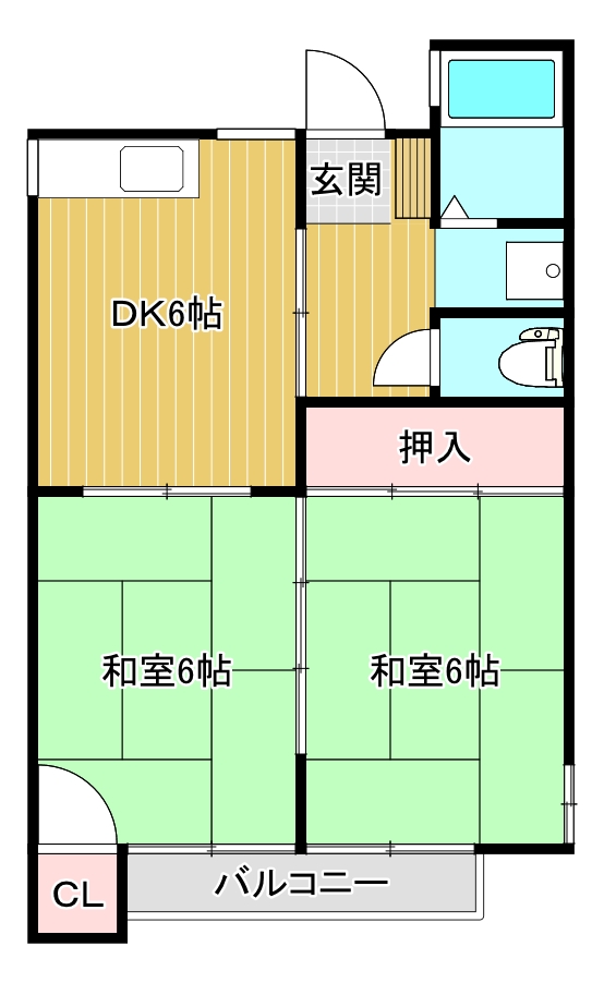 スカイタウン粟山の間取り