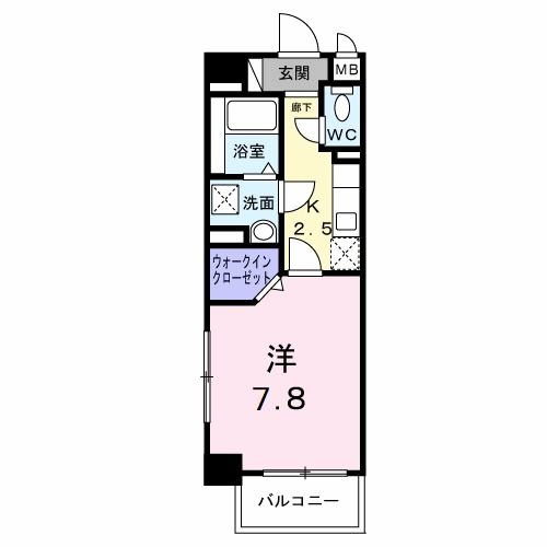 北九州市八幡西区西折尾町のマンションの間取り