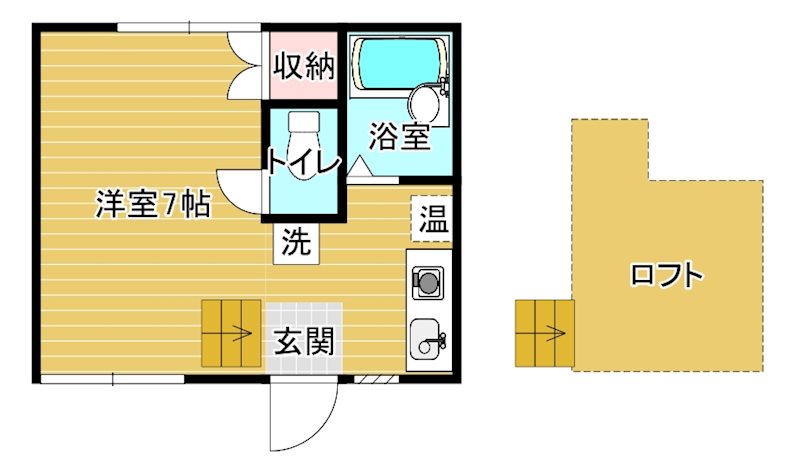 ラスール四ッ屋の間取り