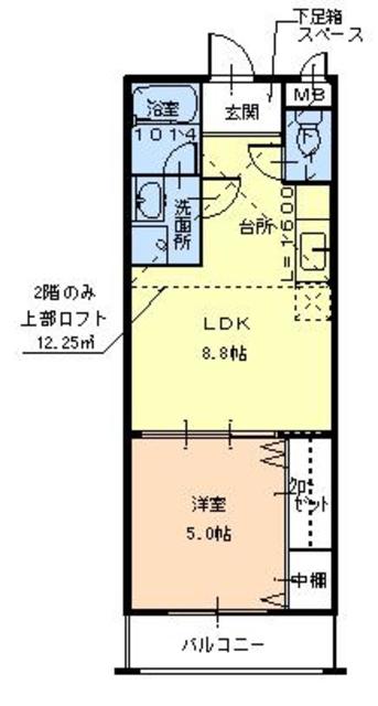 フローラ河内長野の間取り