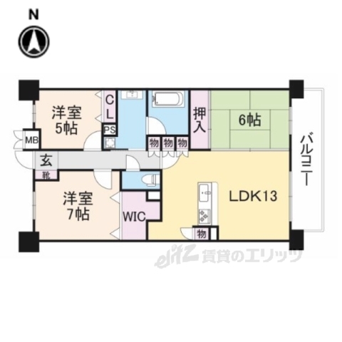 【エスリード高田駅前の間取り】