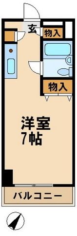 川崎市宮前区有馬のマンションの間取り