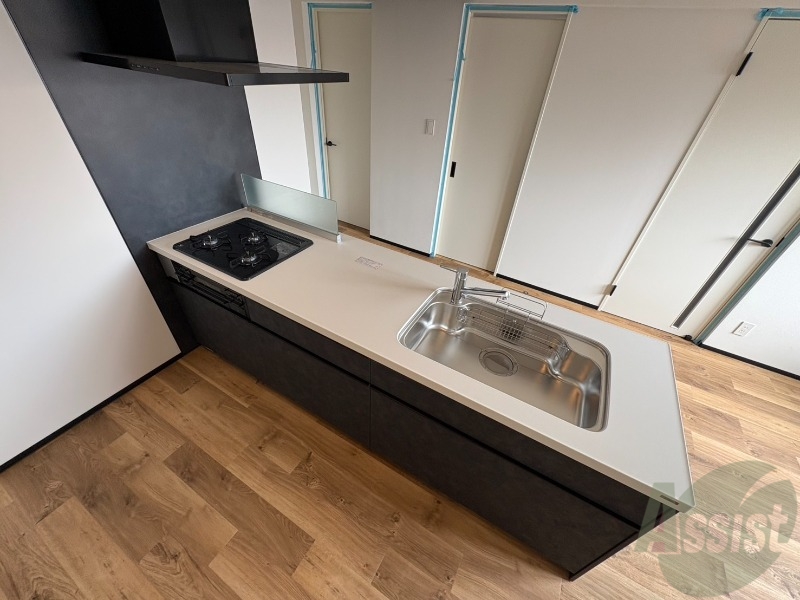 キッチン　システムキッチンなので、すぐお料理に使えます！