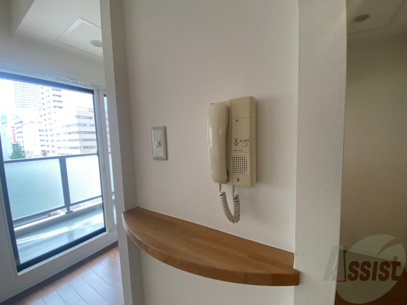 セキュリティ　インターホンは通話ができるので急な訪問があっても安心です。
