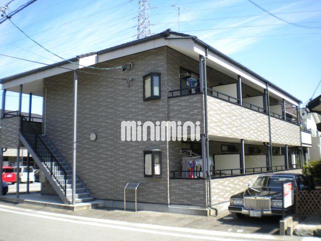 建物外観　軽量鉄骨２階建てのコーポタイプ。