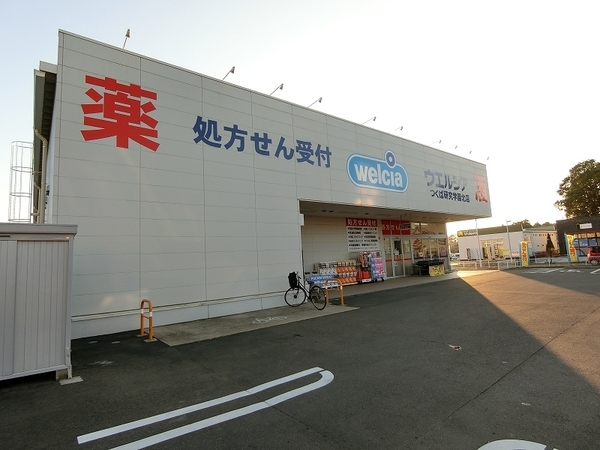 ドラックストア　ウエルシアつくば研究学園北店（ドラッグストア）まで455m
