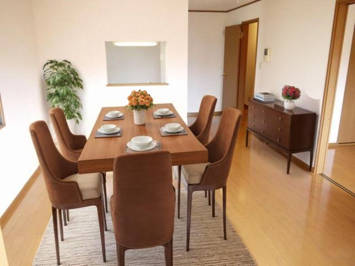 居室・リビング　CGで家具等を配置したもので家具等は含まれません