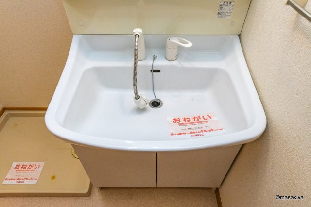 洗面設備　洗面・脱衣　シャンプードレッサー付き。